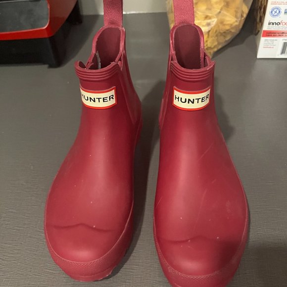 Hunter Original Chelsea Boot in Pink - Picture 1 of 3